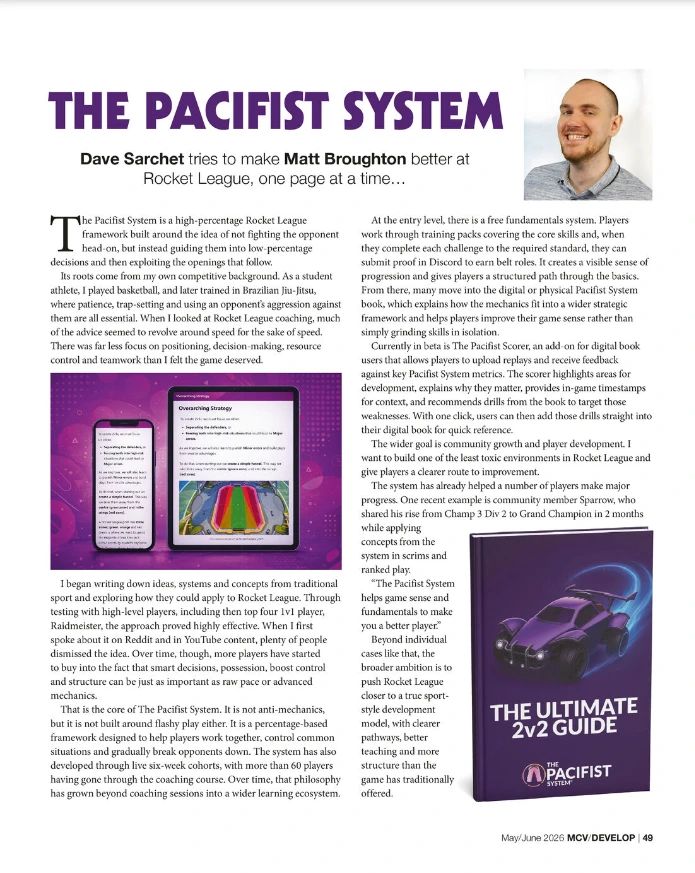 The Pacifist System featured in MCV/Develop